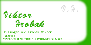 viktor hrobak business card
